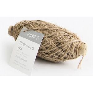 Vivant - Jute flax koord XS - Kleur 72 naturel - Bol 50 meter en 1mm dik