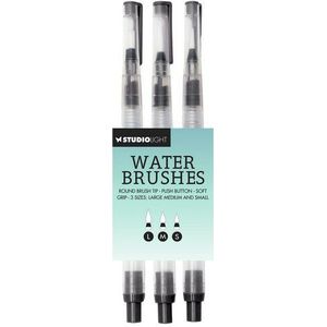 Studio Light - Water Brushes - 3st - Large, medium, small tip