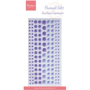Pl4529 Enamel dots - Duotone Lavender 156 dots van 4, 7 en 9mm - 75x152mm