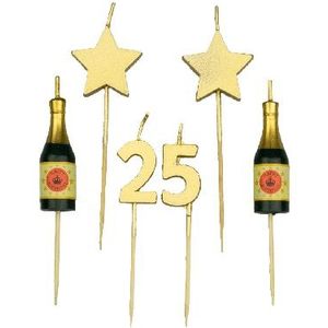 25 Party Cake Candles - 25 Jaar