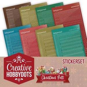 Chsts005 Creative Hobbydots stickerset 5 - Amy Design - Christmas Pets - Sticker Set