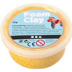 Creativ Company - 78924 Foam Clay - Geel - Bakje 35gram