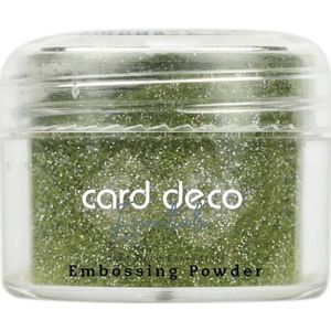 011 Card deco essentials - Embossing powder Glitter Green - potje 30gr
