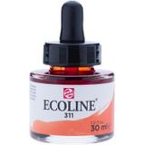 Talens Ecoline - Pipet potje 30ml - Kleur 311 Vermiljoen