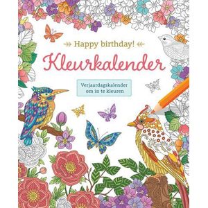 Kleurkalender - Happy Birthday! - 25x31cm