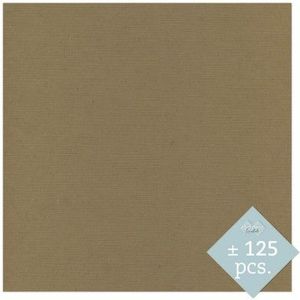 Linnenkarton 305x305mm - Kleur 44 Kraft mocca verpakt per 125vel - 240grams