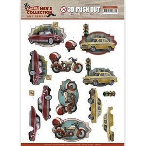 Sb10631 3D uitdrukvel van Amy design - Classic men's collection - Cars
