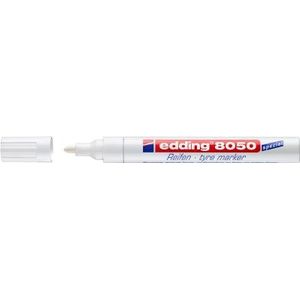Edding - E-8050 Bandenmarker - Kleur 049 Wit - 2-4mm - Rond