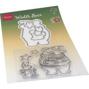 Ht1659 Clear stamp - Hetty's Winter bear