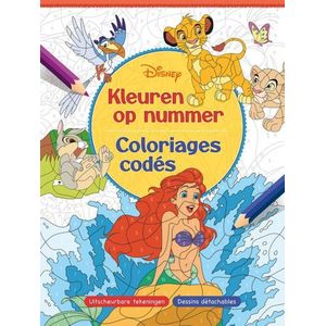 Boek - Kleuren op nummer - Disney - 22x30cm