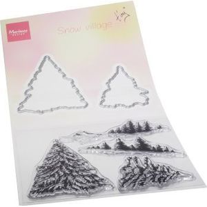 Tc0887 Stempel mal Tiny's Snow village