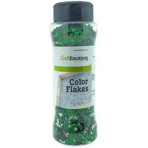 Craft Emotions - Color Flakes - Graniet groen/zwart - Pot 90 gram