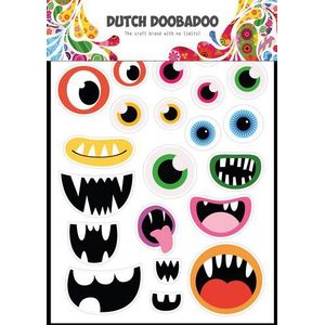491200026 Dutch Doobadoo - Sticker Art - Monsters - A5