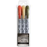 Tshk84341 Ranger Distress Crayons - Set Halloween nr5 Pearl - 3 kleuren - Mulled Cider, Unravelled, Fallen Acorn - Aquarelkrijtstiften