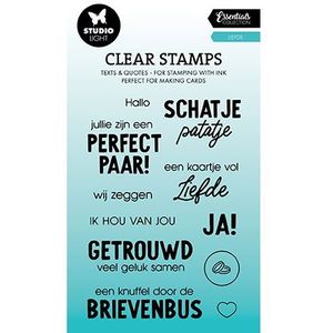 Sl-es-stamp641 Studio light - Clearstamp Essentials Collection nr641 Liefde - 11 stempels - 74x105mm