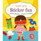 Boek - Super girls sticker fun - Aankleedpoppen - 21x25cm