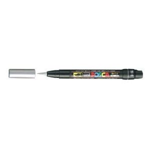 Posca - Pcf-35026 Verfmarker Brush - Kleur 26 Zilver - 1-10mm
