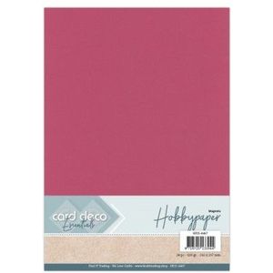 HP25-A467 Card Deco Essentials - Hobbypapier - Magenta - 120gr - A4 - 25vel