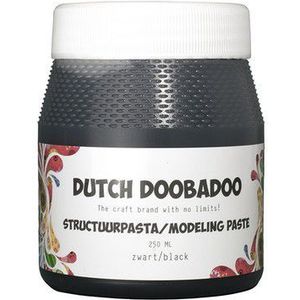 090 Dutch Doobadoo - Structure Paste Smooth - Zwart pot 250ml