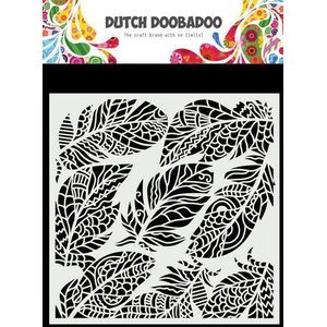 470784030 Dutch Doobadoo inktstencil Art - Veren - 15x15cm