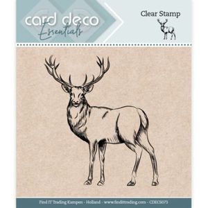 Cdecs073 Card Deco Essentials - Stempel - Deer 76x54mm