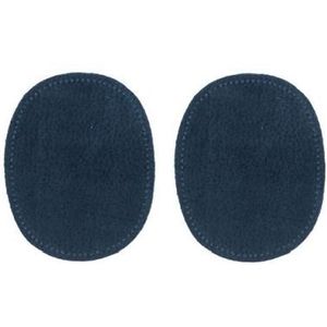 Restyle - Elleboogstukken - Leer - Kleur 210 Donkerblauw - 13x10,5cm