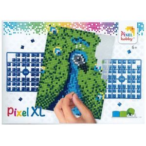 28026 Pixelhobby - Pixel XL op 4 basisplaten - Pauw