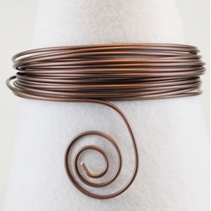 Aluminium wire - Kleur Chocolate mat - 2mm 5meter