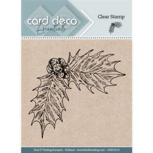 Cdecs113 Card Deco Essentials - Stempel - Holly 76x54mm
