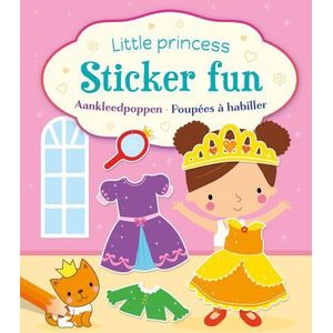 Boek - Little princess sticker fun - Aankleedpoppen - 21x25cm