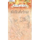 Sl-bf-stamp61 Studio Light - Stempel A6 - Beauty of fall met vossen