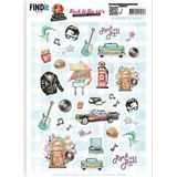 Cd12050 Knipvel - Yvonne Creations - Back to the Fifties - Small Elements B