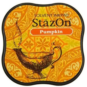 Stazon midi - Pumpkin - is een Permanente inkt voor metaal, glas, plastic en andere harde materialen