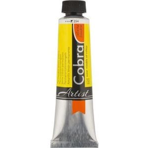 Talens - Cobra Artist - Watervermengbare olieverf - Kleur 254 Permanent Citroengeel - Tube 40ml