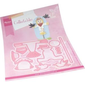 Col1533 Collectable snijmal - Scarecrow by Marleen is een 11 delige set - 118x104mm