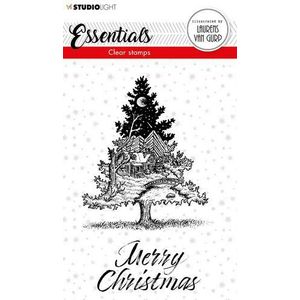 Bl-es-stamp117 Studiolight Clear stamp By Laurens - Kerstboom en Merry Christmas