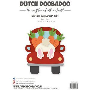 470784221 Dutch Doobadoo card art - Build up Bunny Feet - A5 - 12,2x14,4cm