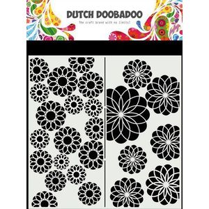 470715823 Dutch Doobadoo stencil art - Slimline Bloemen - 20x10cm