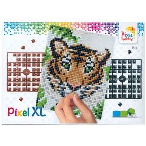 28035 Pixelhobby - Pixel XL op 4 basisplaten - Tijger