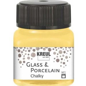 16632 Glass en porcelain chalky - Kleur Yellow safran - Potje 20ml