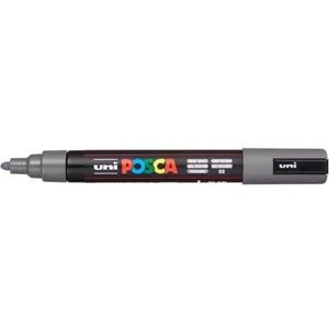 Posca - PC-5M82 Verfmarker medium met conische punt - Kleur 82 Donkergrijs - 1,8-2,5mm