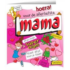 Wenskaart cartoon - Mama