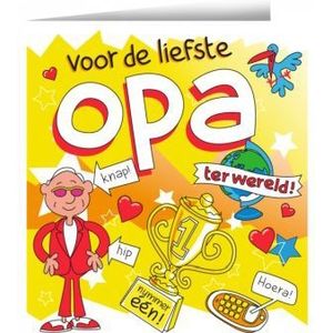 Wenskaart cartoon - Opa