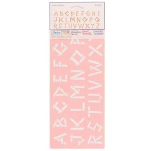 Delta - Stencil Rustic Alphabet - Letters