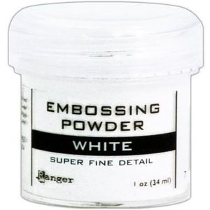 Ranger - EPJ36678 Embossing Powder - White - Super Fine Detail - Potje 34ml - 17gram