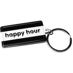 Paper Dreams - Black & White sleutelhanger - Happy Hour