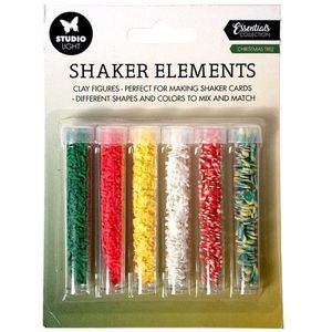 Studio Light - Sl-es-shake02 Shaker Elements - nr.02 Christmas Tree - 6 buisjes - 151x111mm