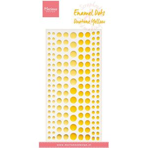 Pl4527 Enamel dots - Duotone Yellow - 156stuks en 3 kleuren