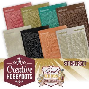 Chsts008 Creative Hobbydots 8 - Yvonne's Creations - Good Old Days -  Sticker Set
