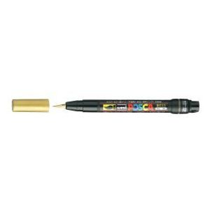 Posca - Pcf-35025 Verfmarker Brush - Kleur 25 Goud - 1-10mm